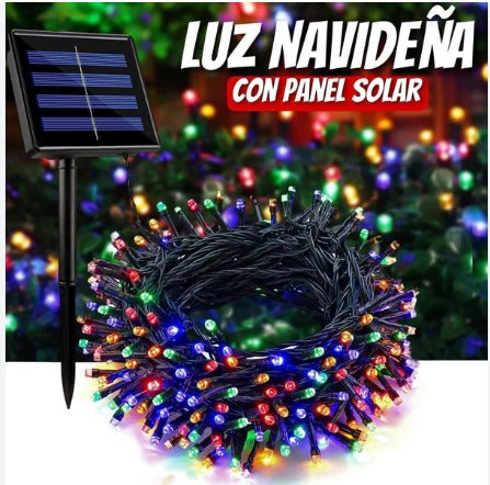 Luces Navideñas Multi Con Panel Solar 20